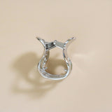 Metal Silver Marron Clip
