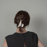 White Pearl Studs Hair Clip