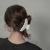 White Pearl Studs Hair Clip