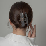 Slate Black Gloss Hair Clip