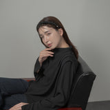 Gather Headband Silk Black