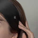 Black Silk Turban Headband