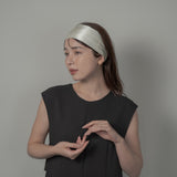 Off White Silk Turban Headband