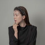 Slender Headband Black Rainbow 