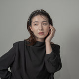 Slender Headband Black Gold