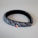 Slender Headband Snake Denim Red Heart