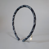 Tight Headband Snake Denim Pearl