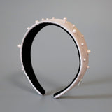 Thin Headband Pink Dot Pearl