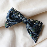 Big Ribbon Barrette Navy