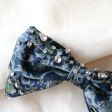 Big Ribbon Barrette Navy