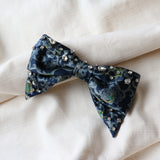 Big Ribbon Barrette Navy