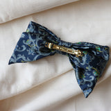 Big Ribbon Barrette Navy