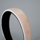 Thin Headband Pink Dot Silver Studs