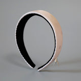 Thin Headband Pink Dot Silver Studs