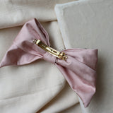 Big Ribbon Barrette Pink