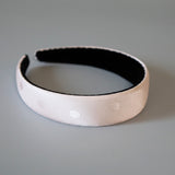 Thin Headband Pink Dot Silver Studs