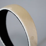 Thin Headband White Dot Silver Studs
