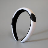 OG Headband White Black Dot