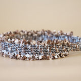 Frills Brown Tweed Headband No Studs