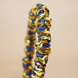 Gather Headband Yellow Blue No Studs