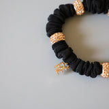 Silk Studs Pony Black Gold