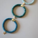 Daily Hair Pony Set Green Blue（3pcs）