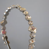 Clear Silver Headband