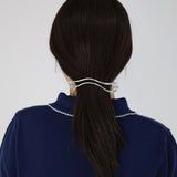 Wave Silver Hair Clip