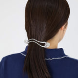 Wave Silver Hair Clip
