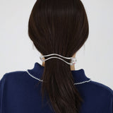 Wave Silver Hair Clip