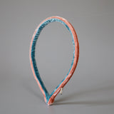 2 Tone Velvet Headband Pink