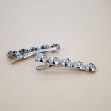 Dot Silver 2pcs Hair Clip