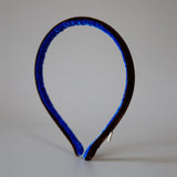 2 Tone Velvet Headband Brown