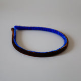 2 Tone Velvet Headband Brown