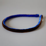 2 Tone Velvet Headband Brown