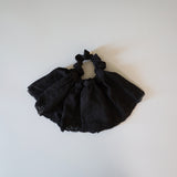 Big Frills Lace Scrunchie Black