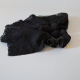 Big Frills Lace Scrunchie Black