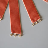 Velvet Big Ribbon Pink Barrette