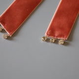 Velvet Big Ribbon Pink Barrette