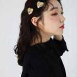 Big Gold Heart Hair Clip