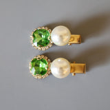 Green Pearl Mini Clip