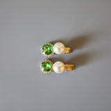 Green Pearl Mini Clip