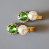 Green Pearl Mini Clip