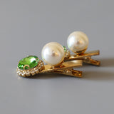 Green Pearl Mini Clip