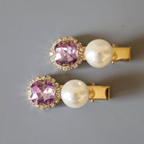 Purple Pearl Mini Clip