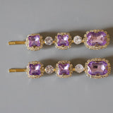 Purple Studs Hair Pin