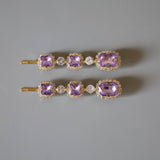 Purple Studs Hair Pin