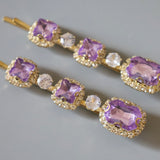 Purple Studs Hair Pin