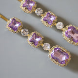 Purple Studs Hair Pin