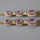 Purple Studs Hair Pin